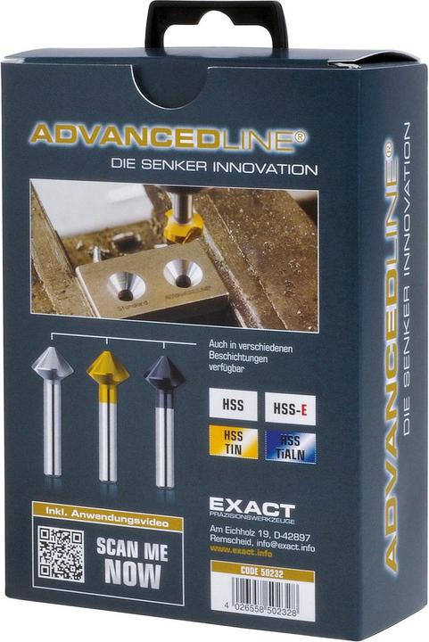 Produktbild Exact Kegelsenker 23 mm HSS TiN 50229 Zylinderschaft 1 St. (50229) (23,0 Millimeter)