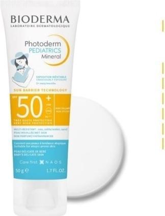 Immagine prodotto Bioderma Photoderm Pediatrics minerale SPF50+ (Crema solare viso, SPF 50, 50 ml, 50 g)