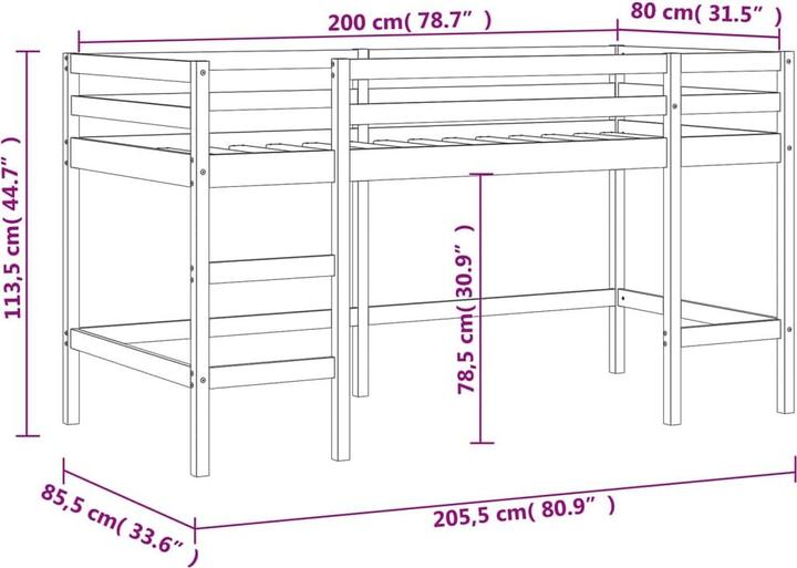 Produktbild VidaXL Idette (80 x 200 cm)