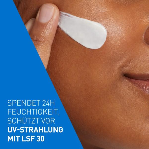 Produktbild CeraVe Feuchtigkeitsspendende Gesichtscreme SPF30, 52 ml (52 ml, SPF 30)
