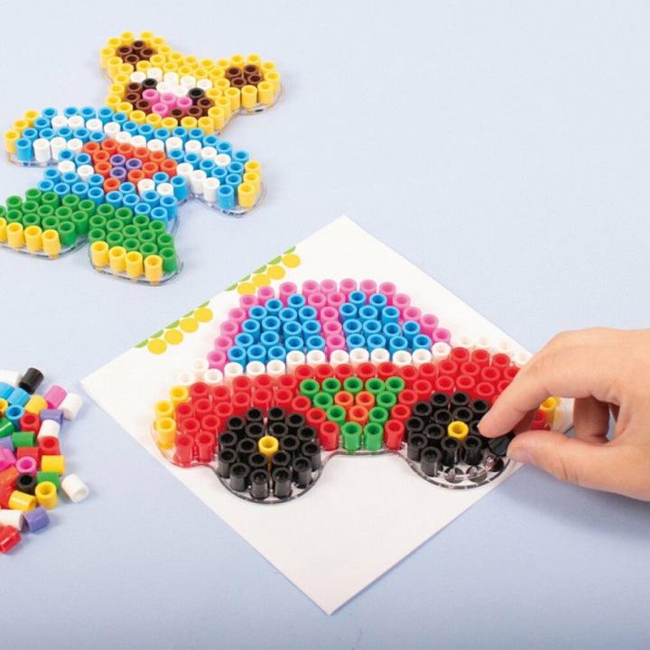 Actual product image Playbox Iron on beads XL - car and teddy bear 600 pieces