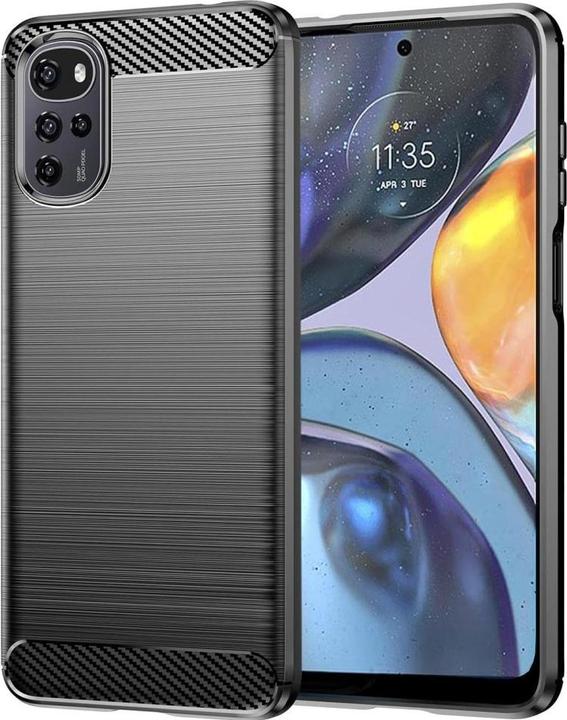 Actual product image Screenguard Motorola Moto G22 Cover Carbon Brushed Soft TPU (Motorola Moto G22)