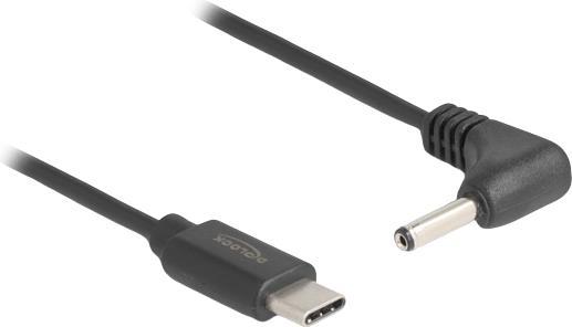 Actual product image Delock USB Type-C power cable to DC 3.5 x 1.35 mm plug gew (1.50 m)