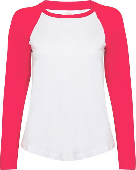 Immagine prodotto Skinni Fit Maglietta Baseball Manica Lunga Donna (S)