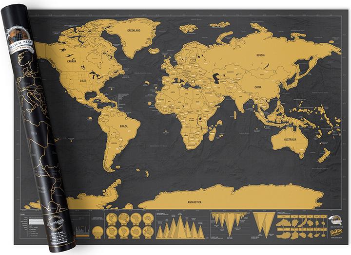 Luckies Scratch Map Deluxe (60 x 82 cm)