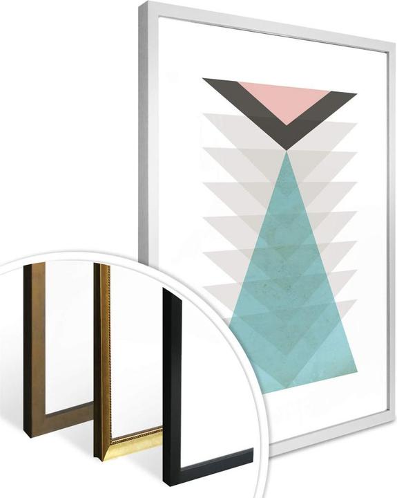 Produktbild Trenddeko Totem aqua & pink (30 x 40 cm)