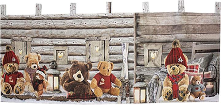 Actual product image Mojawo X-Mas curtain pane curtain illuminated window curtain LED 45x120cm