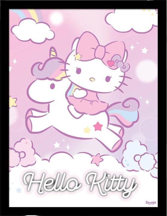 Hello Kitty Gerahmtes Poster (40 x 30 cm)