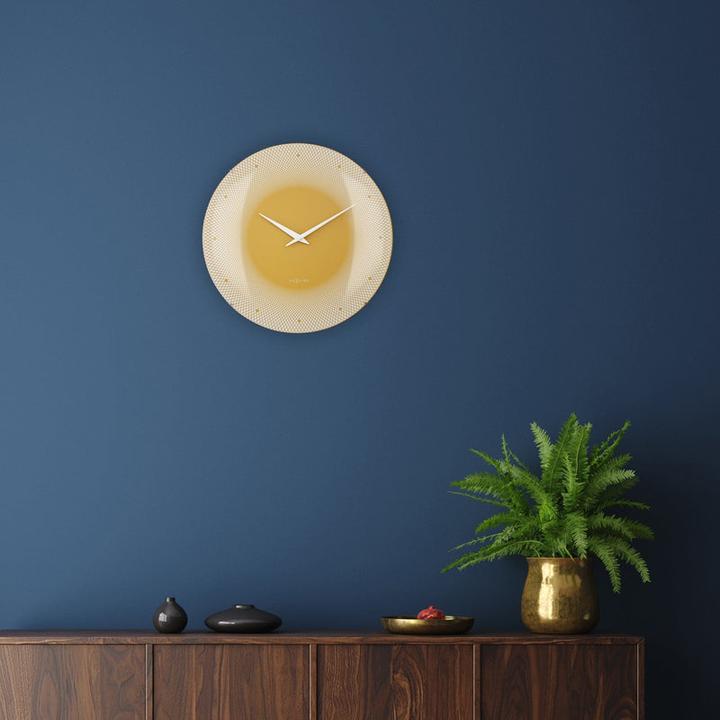 Produktbild Nextime Wanduhr Deep Gelb (50 cm)
