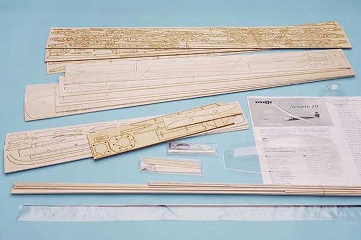 Actual product image Pichler PILOT (OK MODEL) Sesami 1778mm Laser Cut Wooden Kit (Glider)