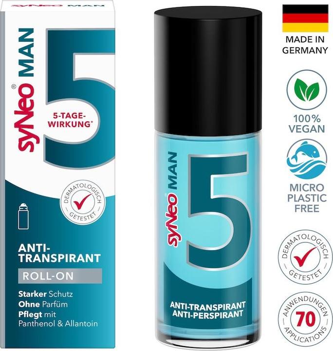 Produktbild syNeo 5 MAN Antitranspirant Roll-On (Roll-on, 50 ml)