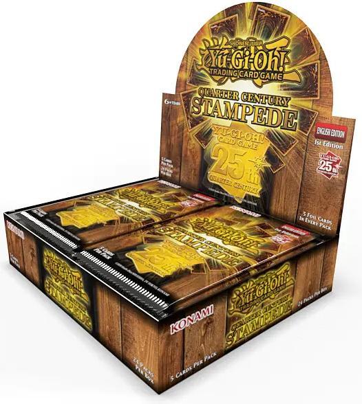 Image du produit Yu-Gi-Oh Quarter Century Stampede Booster Box EN (Anglais, Affichage du booster)