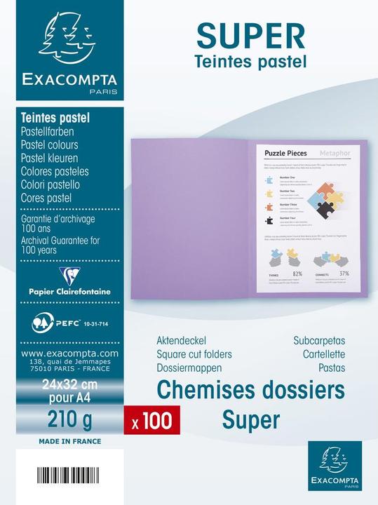 Produktbild Exacompta BAHIA 220 - Aktendeckel A4 (A4, 100 x)