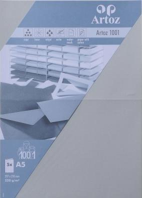 Immagine prodotto Artoz 1001 carte grigio chiaro (A5, 220 g/m², 5 x)