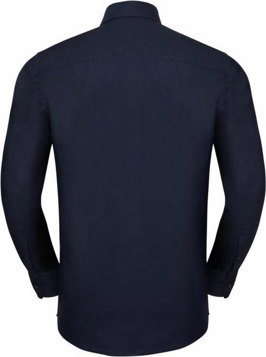 Actual product image Russell Collection Mens Long Sleeve Easy Care Tailored Oxford Shirt (37)