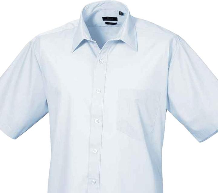 Actual product image Premier Mens Short Sleeve Poplin Shirt (23)