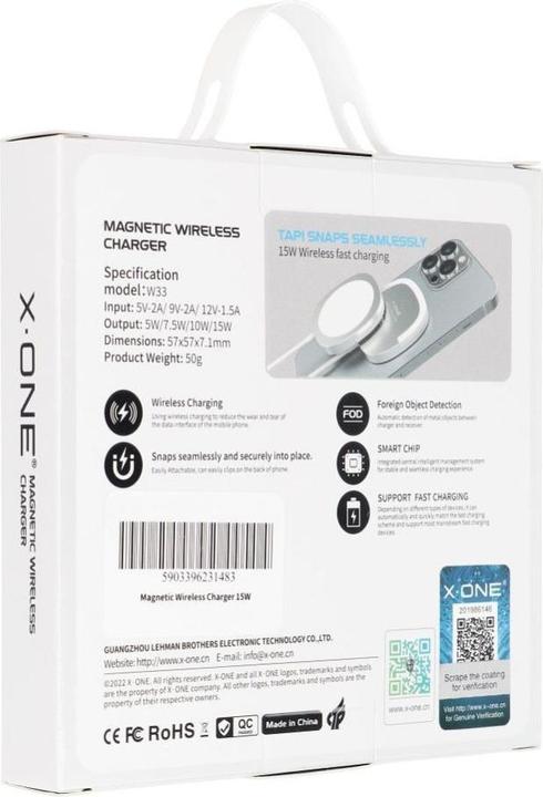 Immagine prodotto X-One Dock station Magnetic Wireless Charger Stand compatible with MagSafe 15W (15 W)