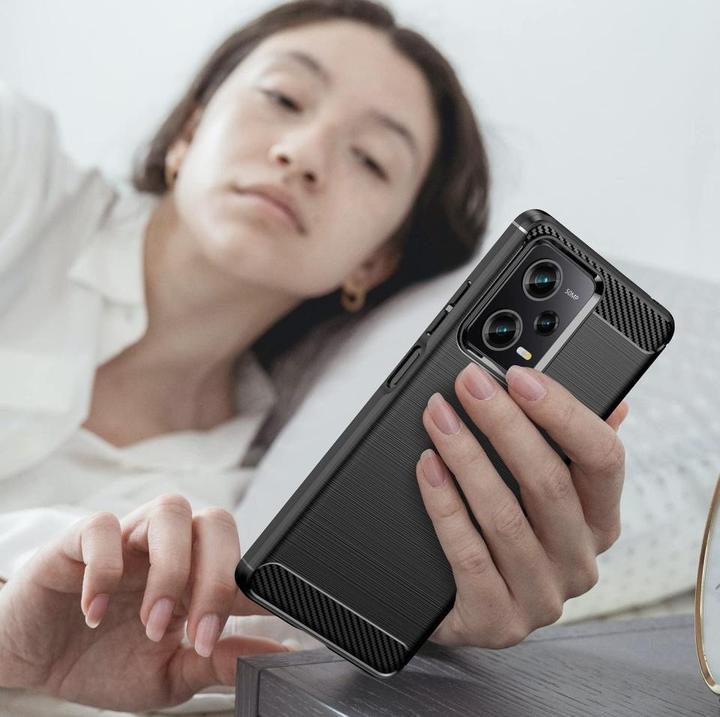 Produktbild Screenguard Xiaomi Poco X5 Pro 5G Hülle Carbon Brushed Soft TPU (Oppo Reno 5 Pro 5G)