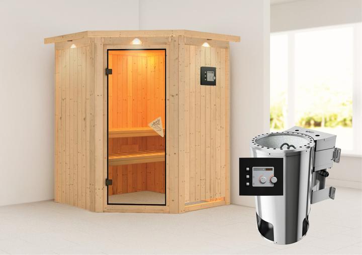Immagine prodotto Karibu Nanja con corona sul tetto (Plug & Play 3,6 KW - Bio controllo esterno)