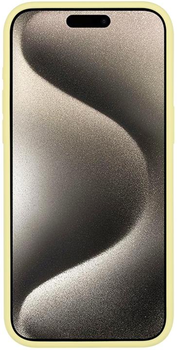 Actual product image PhoneLook Soft Touch pastel yellow cover (Apple iPhone 15)