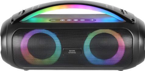 Mars Gaming Enceintes Nomade Bluetooth Ms-Pulse RGB (Noir) (8 h, Rechargeable battery operated)