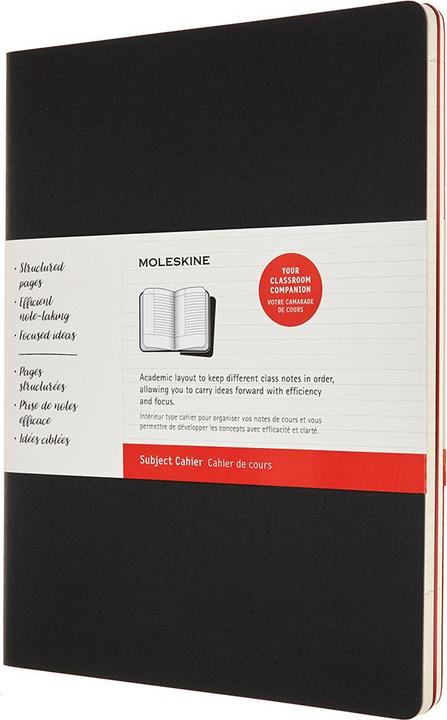 Image du produit Moleskine Cahier d'étude (21,6 x 29,7 cm, À rayures, Couverture souple)