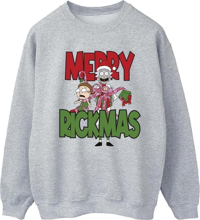 Actual product image Rick And Morty Womens/Ladies Merry Rickmas Sweatshirt (M)
