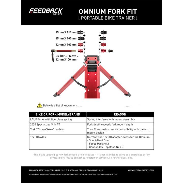 Image du produit Feedback Sports Axes à dégagement rapide Omnium 100/9 & 100/12
