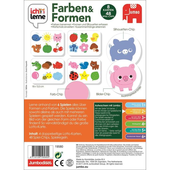Actual product image Jumbo I learn shapes & colors (German)
