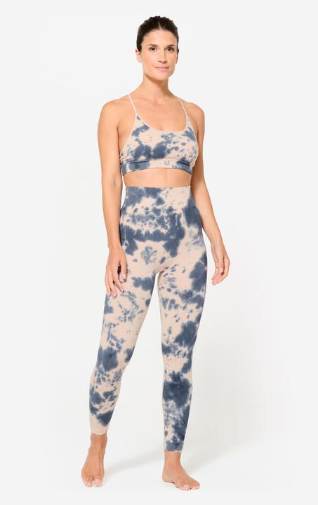 Image du produit Domyos Leggings Damen hohe Taille - rosa/blau (L)