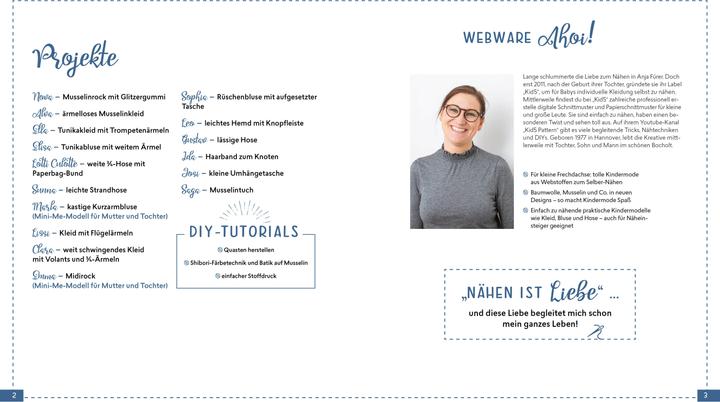 Produktbild Minimode selbstgenäht – Kinderkleidung aus Baumwollstoffen, Musselin und Co. nähen (Deutsch, Anja Fürer, 2019)