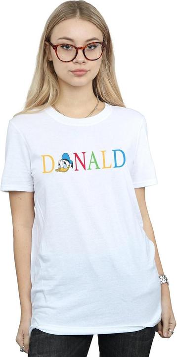 Immagine prodotto Disney Donald Duck Letters Maglietta Ampia Donna (M)