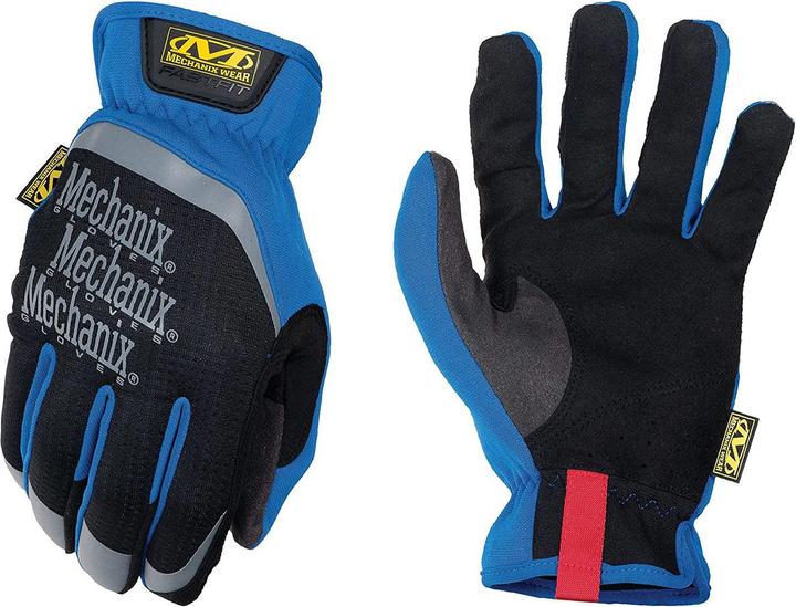 Produktbild Mechanix Wear Gloves Mechanix FastFit® 10 / L size. Blue. Wrinkled cuff, faux leather, TrekDry® (L)