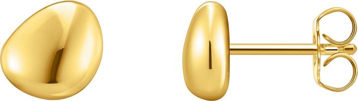 Thomas Sabo Ohrstecker organisches Design (750 Gelbgold Vergoldung, 925 Sterlingsilber)