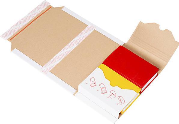 Image du produit Ratioform Emballage pour livre Multistar, blanc, L x l 325 x 250 mm, à partir de 20 (1 x)