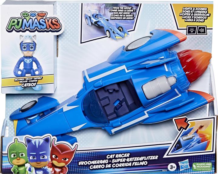 Produktbild PJ Masks Power Heroes Super-Katzenflitzer, Catboys Fahrzeug, Lichter, Geräusche, Vorschulspielzeug f