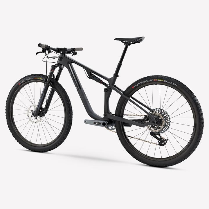 Rockrider Mountainbike XC Carbonrahmen vollgefedert Race 940 S schwarz
