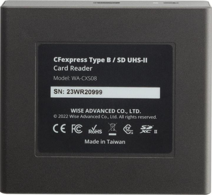 Actual product image Wise CFexpress Type B SD UDS-II Card Reader WI-WA-CXS08 (USB)