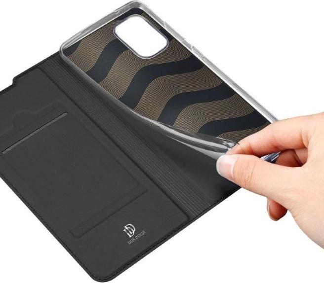Produktbild Dux Ducis Galaxy A41 - Leder Flip Folio Case schwarz