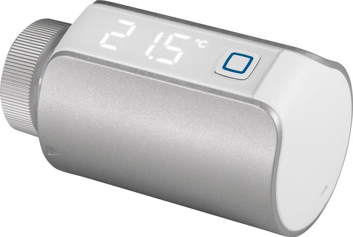 Produktbild EQ-3 Smart Home Heizkörperthermostat – Evo, Silber, digitaler Thermostat Heizung, Steue