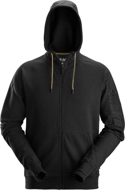 Snickers Workwear 28952800007 Logo Full-Zip Hoodie Hellgrau XL (XL)