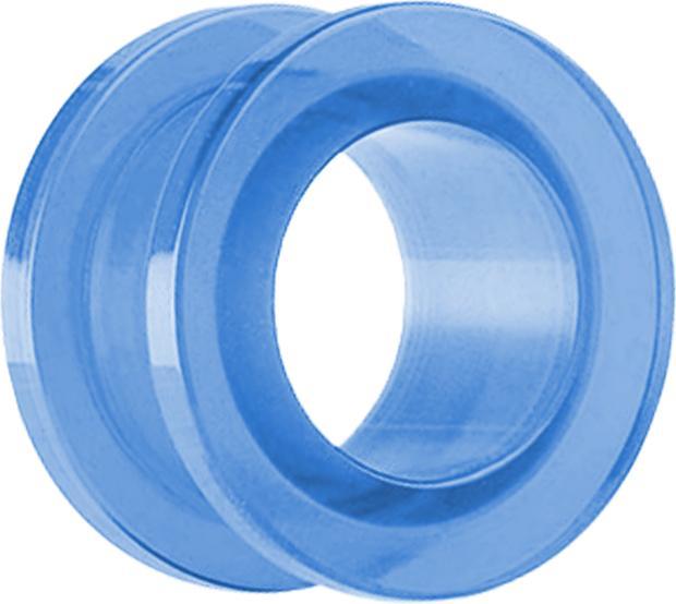 Actual product image Star Piercing Flesh Tunnel light blue (without brass, Acrylic)