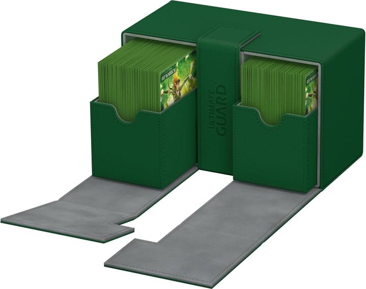 Actual product image Ultimate Guard Card Box Twin Flip'n'Tray Deck Case 160+ Green