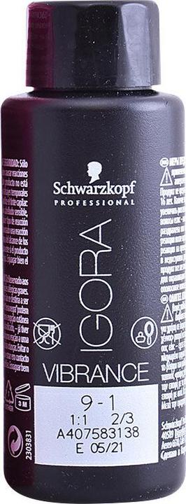 Actual product image Schwarzkopf IGORA VIBRANCE 9-1 60 ml (9-1)