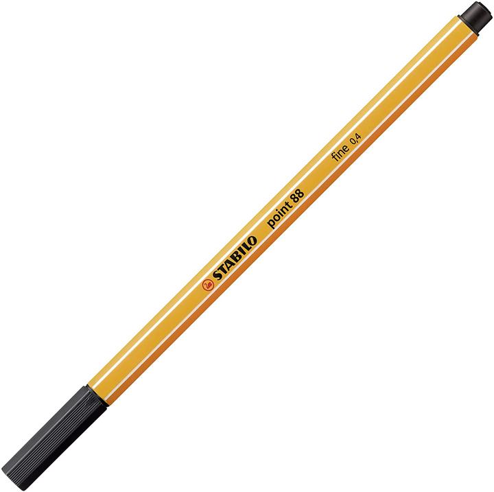 Produktbild STABILO Fineliner Point 88 (Schwarz/blau/rot, 3 x)