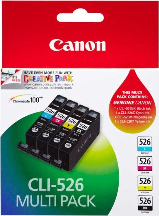 Actual product image Canon CLI-526 Multipack (M, C, Y, FC)