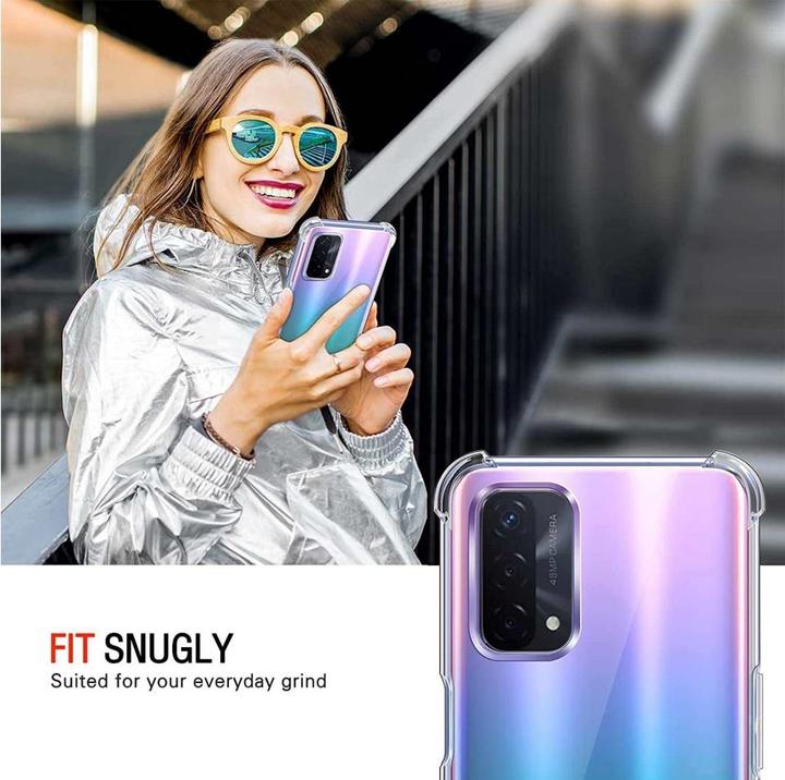 Immagine prodotto Screenguard Oppo A54 5G Custodia Crystal Soft Airbag Bumper (Oppo A54 5G)