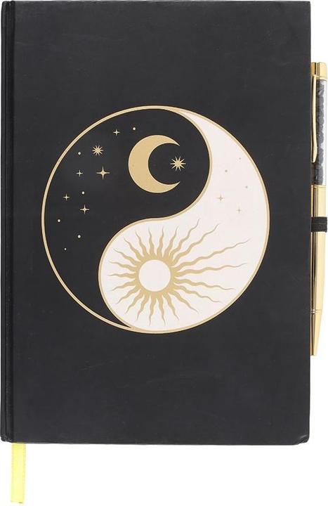 Produktbild Something Different SchreibwarenSet Yin und Yang Obsidian (Schwarz, Weiss, Gold, 1 x)