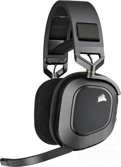 Actual product image Corsair HS80 RGB Wireless Headset with Microphone PC/PS4/Xbox One Carbon " Renewed"