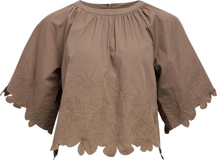 Object Stickerei Crop Top